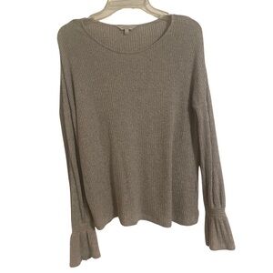 Lucky Brand Scoop Neck Ribbed Sweater - Size M